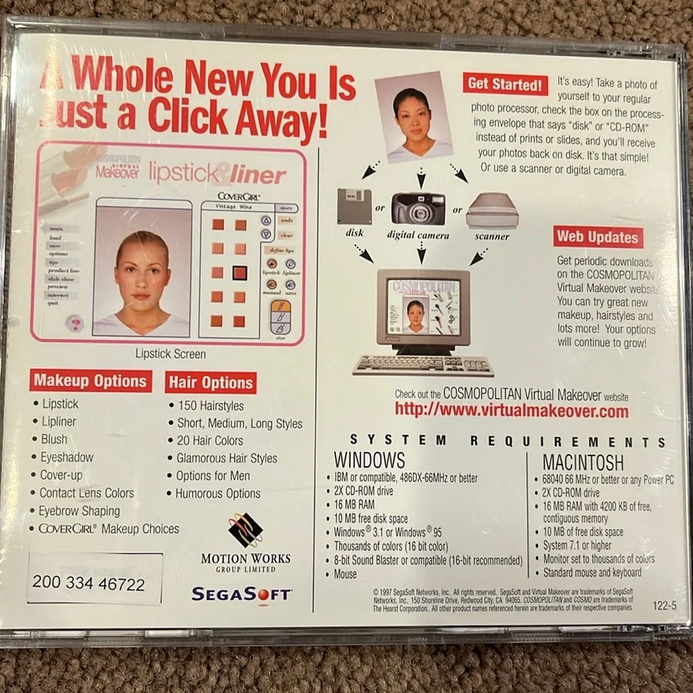 🌻 Cosmopolitan Virtual Makeover cd